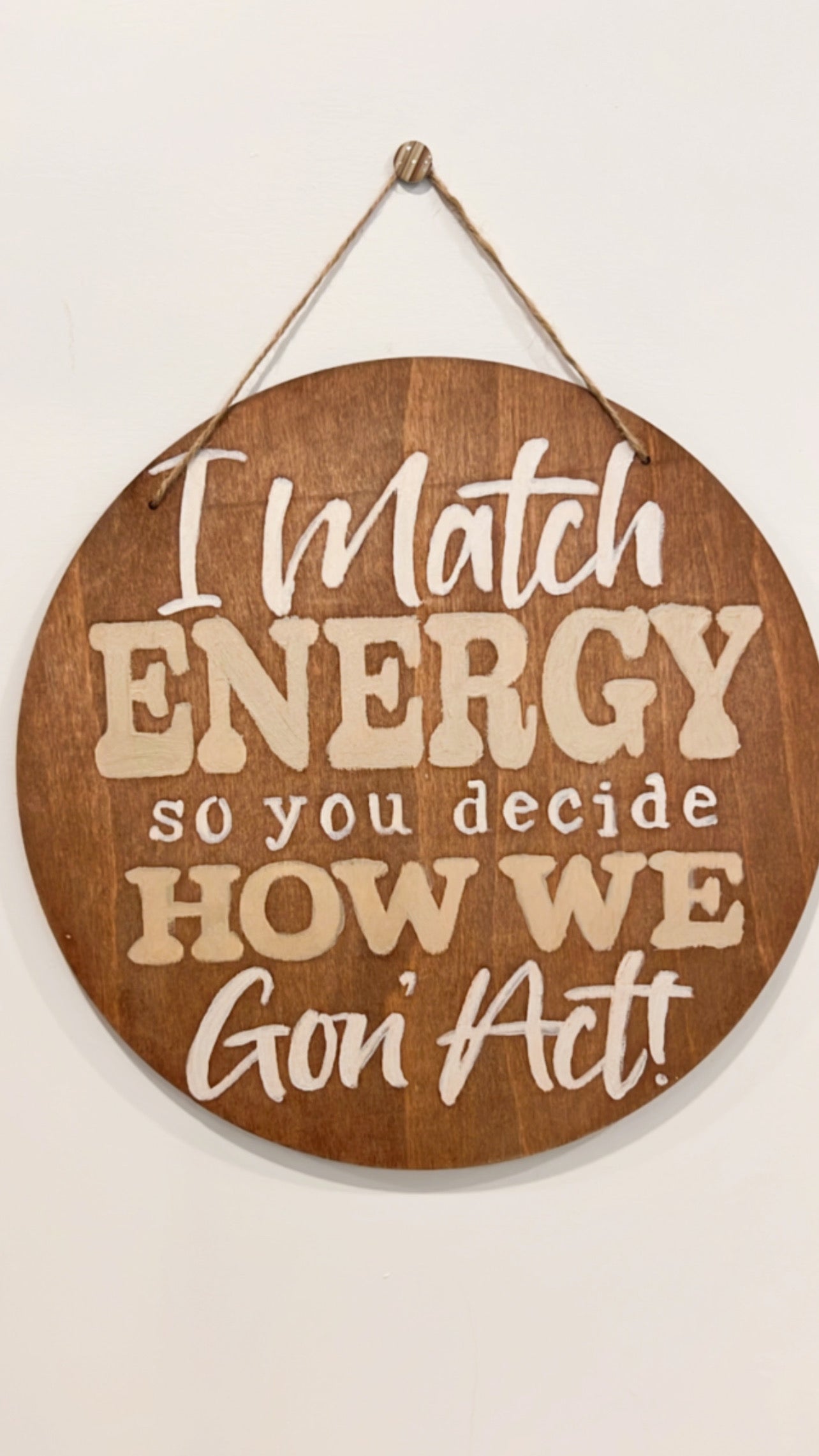 I match Energy sign